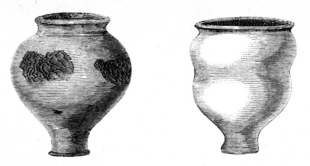 Croquis de deux vases (olla)