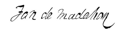 Signature de Jean de Madaillan