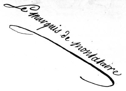 Signature de Louis-Joseph de Madaillan